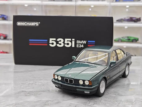 [Minichamps] 1:18 BMW 1988 535i E34 Green Model Car Die-Cast