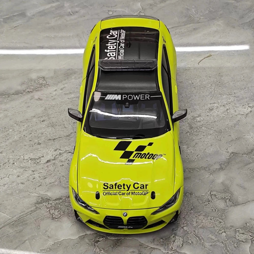 [Minichamps] 1:18 BMW 2021 M4 Competition Safety modellino di auto Die-Cast