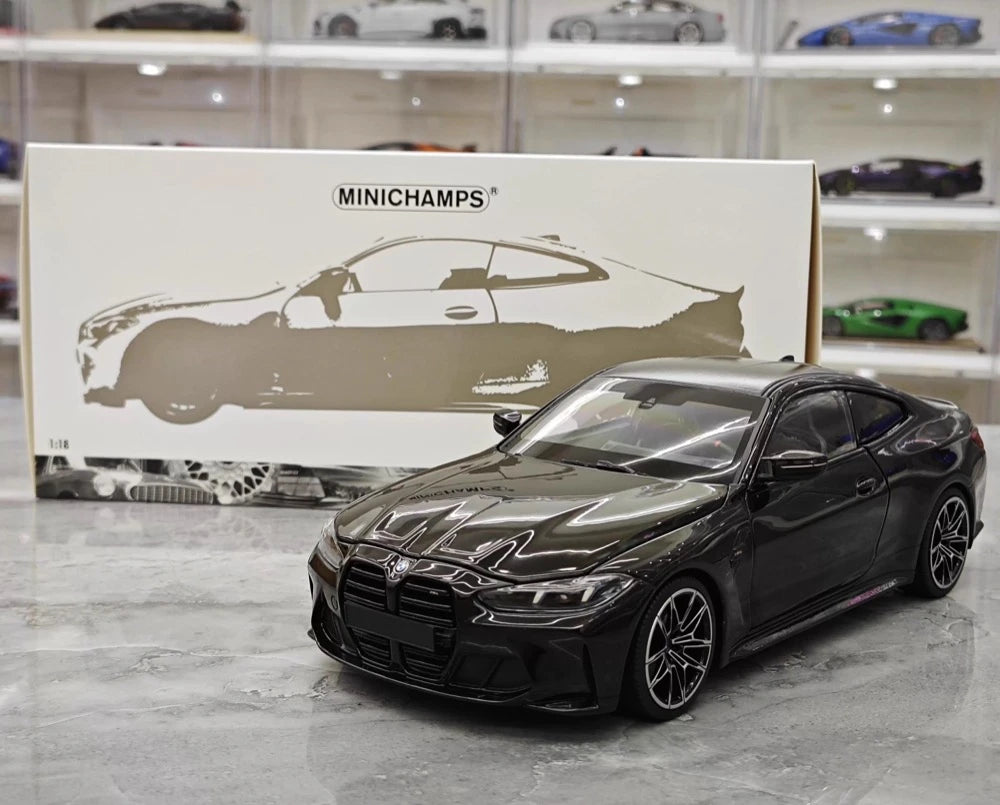 [Minichamps] 1:18 BMW 2021 M4 G82 Black Model Car Die-Cast