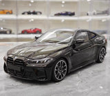 [Minichamps] 1:18 BMW 2021 M4 G82 nero modellino di auto Die-Cast