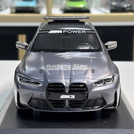 [Minichamps] 1:18 BMW 2021 M4 G82 grijs Safety modelauto Die-Cast