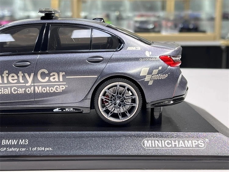 [Minichamps] 1:18 BMW 2021 M4 G82 gris Safety voiture miniature Die-Cast