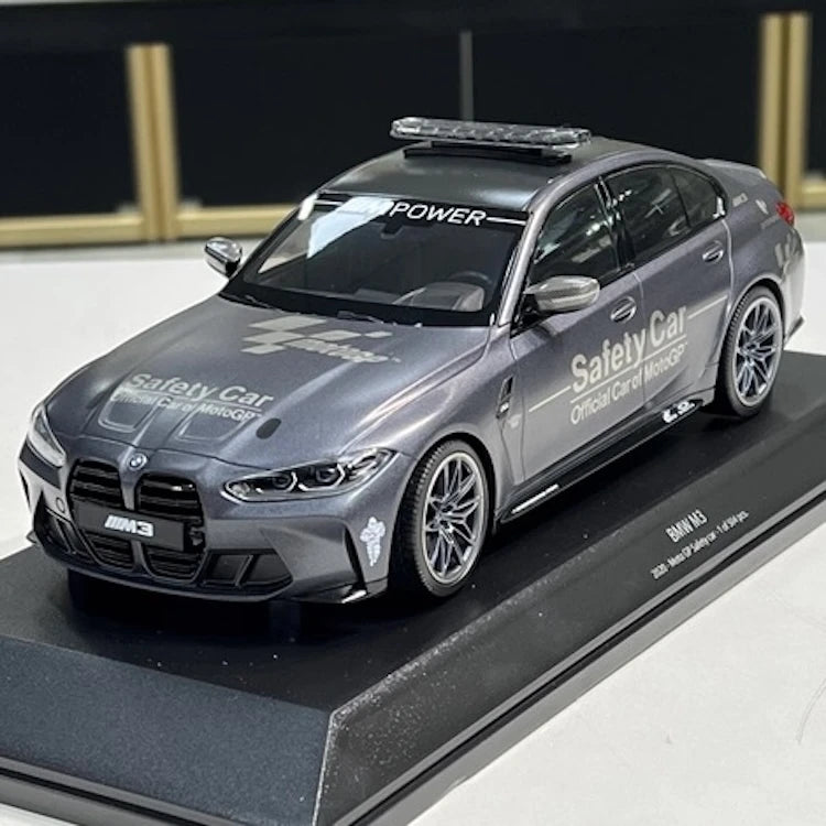 [Minichamps] 1:18 BMW 2021 M4 G82 gris Safety voiture miniature Die-Cast