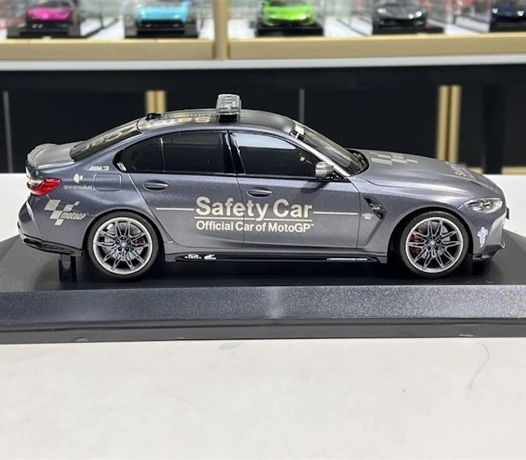 [Minichamps] 1:18 BMW 2021 M4 G82 gris Safety voiture miniature Die-Cast