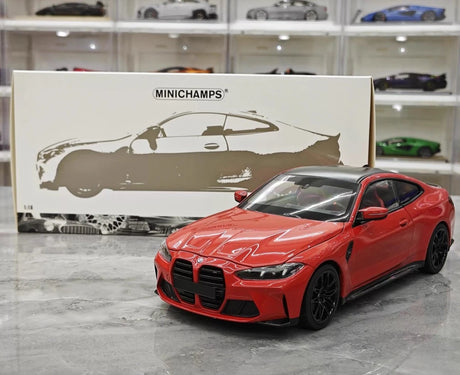 [Minichamps] 1:18 BMW 2021 M4 G82 rood modelauto Die-Cast