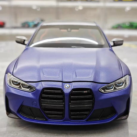 [Minichamps] 1:18 BMW 2021 M4 G82 Blue Model Car Die-Cast