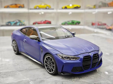 [Minichamps] 1:18 BMW 2021 M4 G82 Blue Model Car Die-Cast