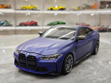 [Minichamps] 1:18 BMW 2021 M4 G82 Blue Model Car Die-Cast