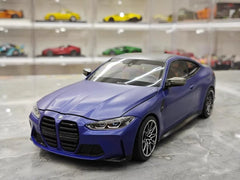 [Minichamps] 1:18 BMW 2021 M4 G82 Blue Model Car Die-Cast