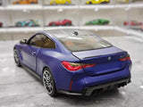 [Minichamps] 1:18 BMW 2021 M4 G82 Blue Model Car Die-Cast