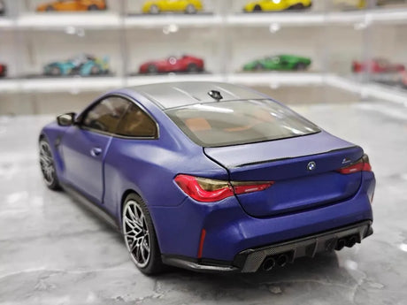 [Minichamps] 1:18 BMW 2021 M4 G82 Blue Model Car Die-Cast