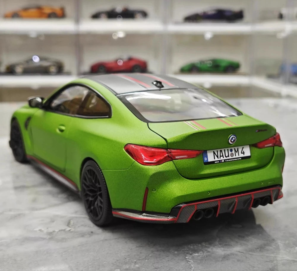 [Minichamps] 1:18 BMW 2023 M4 CSL verde modellino di auto resina