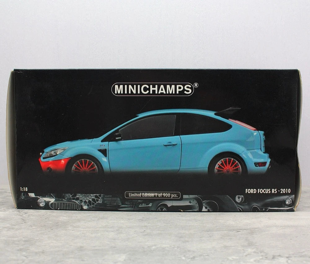 [Minichamps] 1:18 Ford 2010 Focus RS Gulf modellino di auto Die-Cast