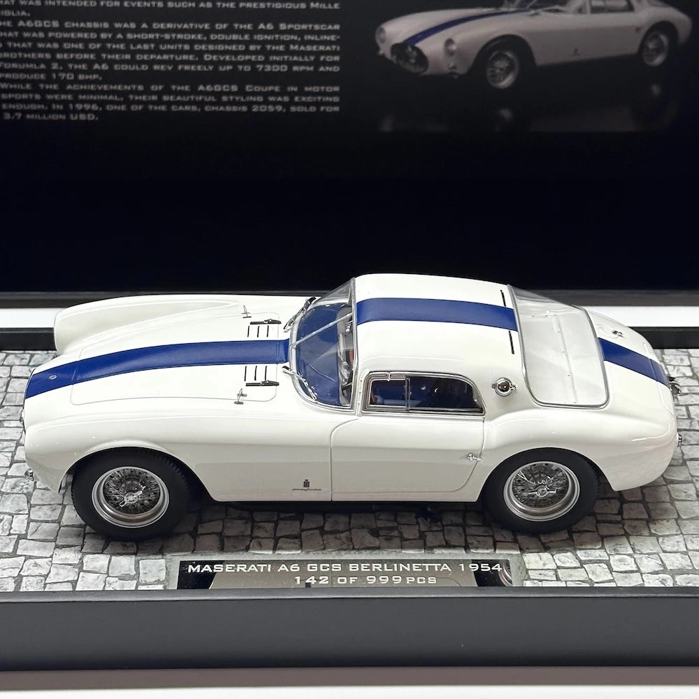 [Minichamps] 1:18 Maserati 1953 A6GCS White Model Car Resin