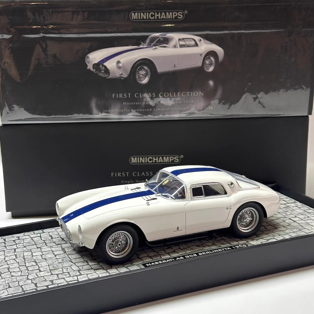 [Minichamps] 1:18 Maserati 1953 A6GCS White Model Car Resin