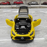Mercedes-AMG 2021 GT Black Series Solarbeam Yellow Metallic 1:18 diecast model car by Minichamps - view 2
