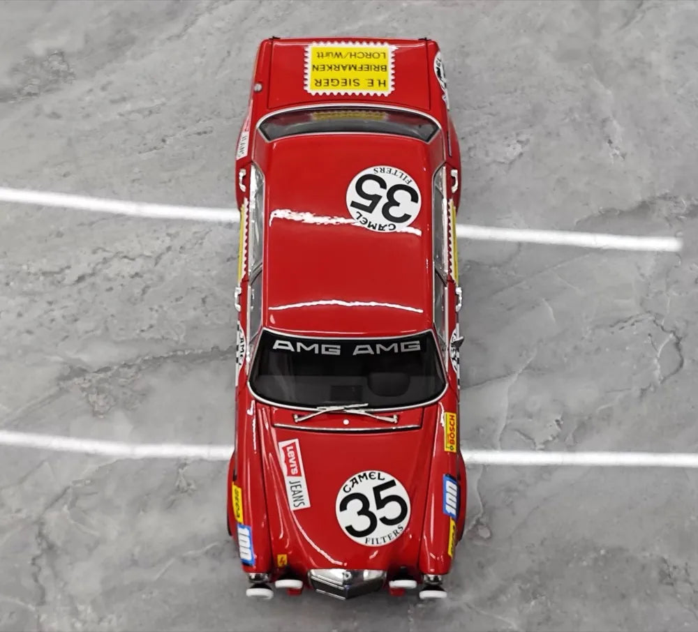 [Minichamps] 1:18 Mercedes-Benz 1971 300 SEL 6.8 AMG No.35 Model Car Die-Cast