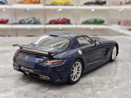 [Minichamps] 1:18 Mercedes-Benz 2013 SLS AMG Black Series GT Blue Model Car Die-Cast