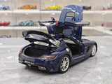 [Minichamps] 1:18 Mercedes-Benz 2013 SLS AMG Black Series GT Blue Model Car Die-Cast