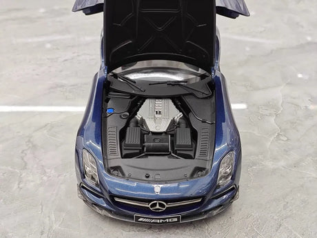 [Minichamps] 1:18 Mercedes-Benz 2013 SLS AMG Black Series GT Blue Model Car Die-Cast