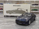 [Minichamps] 1:18 Mercedes-Benz 2013 SLS AMG Black Series GT Blue Model Car Die-Cast