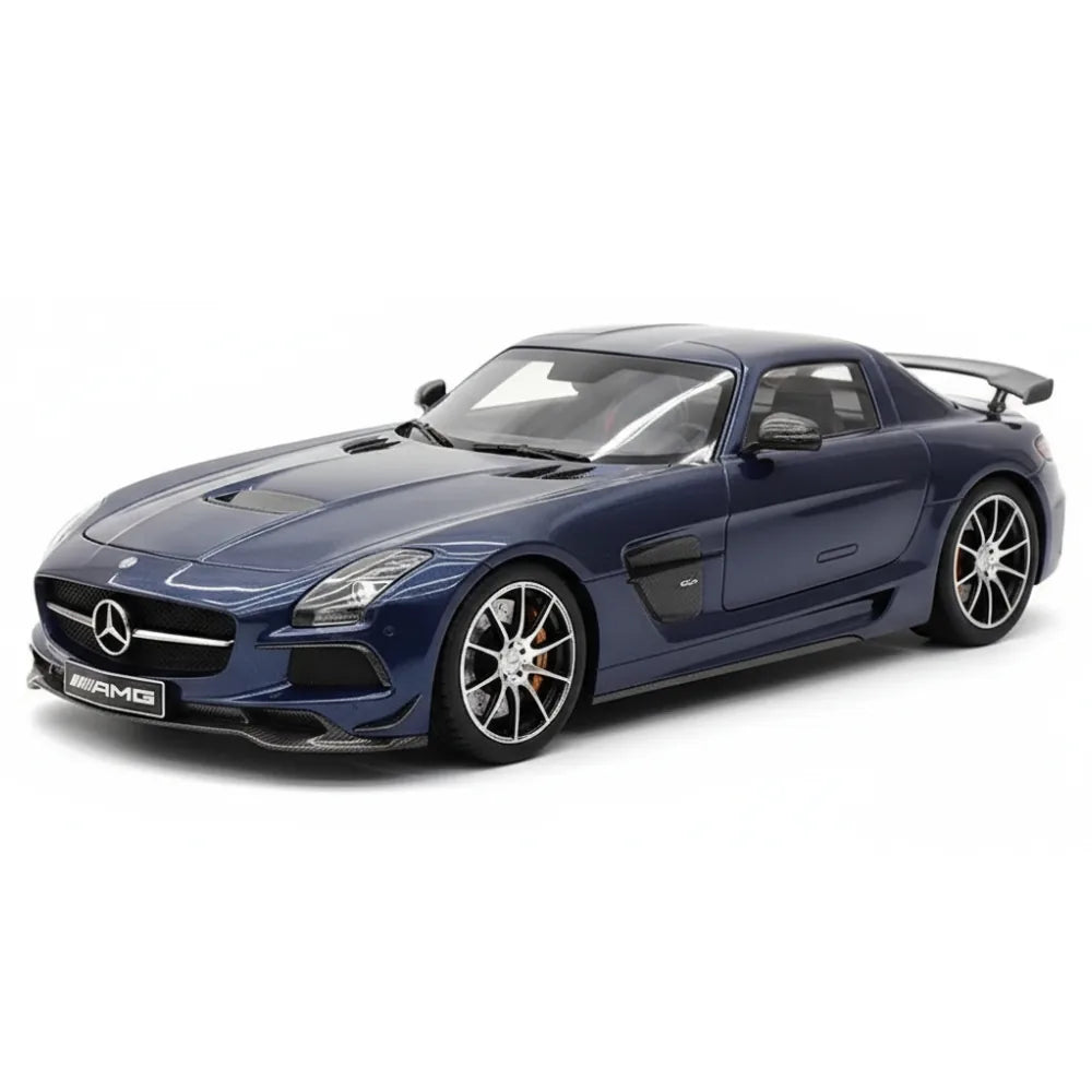 [Minichamps] 1:18 Mercedes-Benz 2013 SLS AMG Black Series GT Blue Model Car Die-Cast