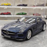 [Minichamps] 1:18 Mercedes-Benz 2013 SLS AMG Black Series GT Blue Model Car Die-Cast