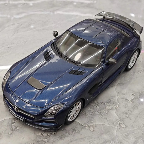 [Minichamps] 1:18 Mercedes-Benz 2013 SLS AMG Black Series GT Blue Model Car Die-Cast