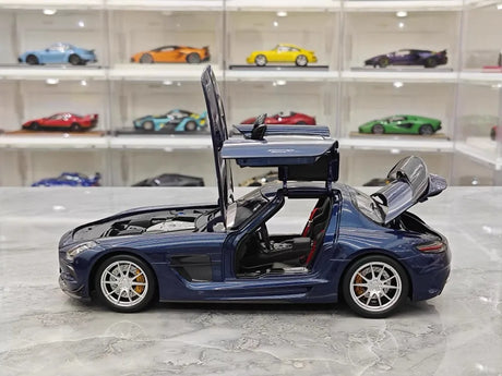 [Minichamps] 1:18 Mercedes-Benz 2013 SLS AMG Black Series GT Blue Model Car Die-Cast