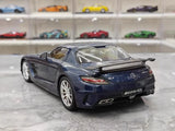 [Minichamps] 1:18 Mercedes-Benz 2013 SLS AMG Black Series GT Blue Model Car Die-Cast