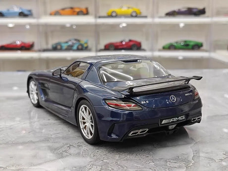 [Minichamps] 1:18 Mercedes-Benz 2013 SLS AMG Black Series GT Blue Model Car Die-Cast