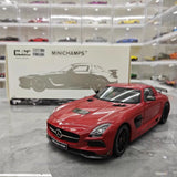 [Minichamps] 1:18 Mercedes-Benz 2013 SLS AMG ブラック Series GT レッド モデルカー Die-Cast