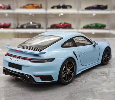 [Minichamps] 1:18 Porsche 2020 911 992 Turbo S Blue Model Car Die-Cast