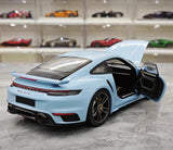 [Minichamps] 1:18 Porsche 2020 911 992 Turbo S Blue Model Car Die-Cast