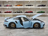 [Minichamps] 1:18 Porsche 2020 911 992 Turbo S Blue Model Car Die-Cast