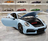 [Minichamps] 1:18 Porsche 2020 911 992 Turbo S Blue Model Car Die-Cast
