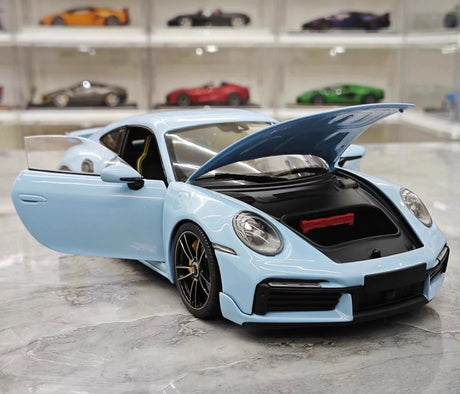 [Minichamps] 1:18 Porsche 2020 911 992 Turbo S Blue Model Car Die-Cast