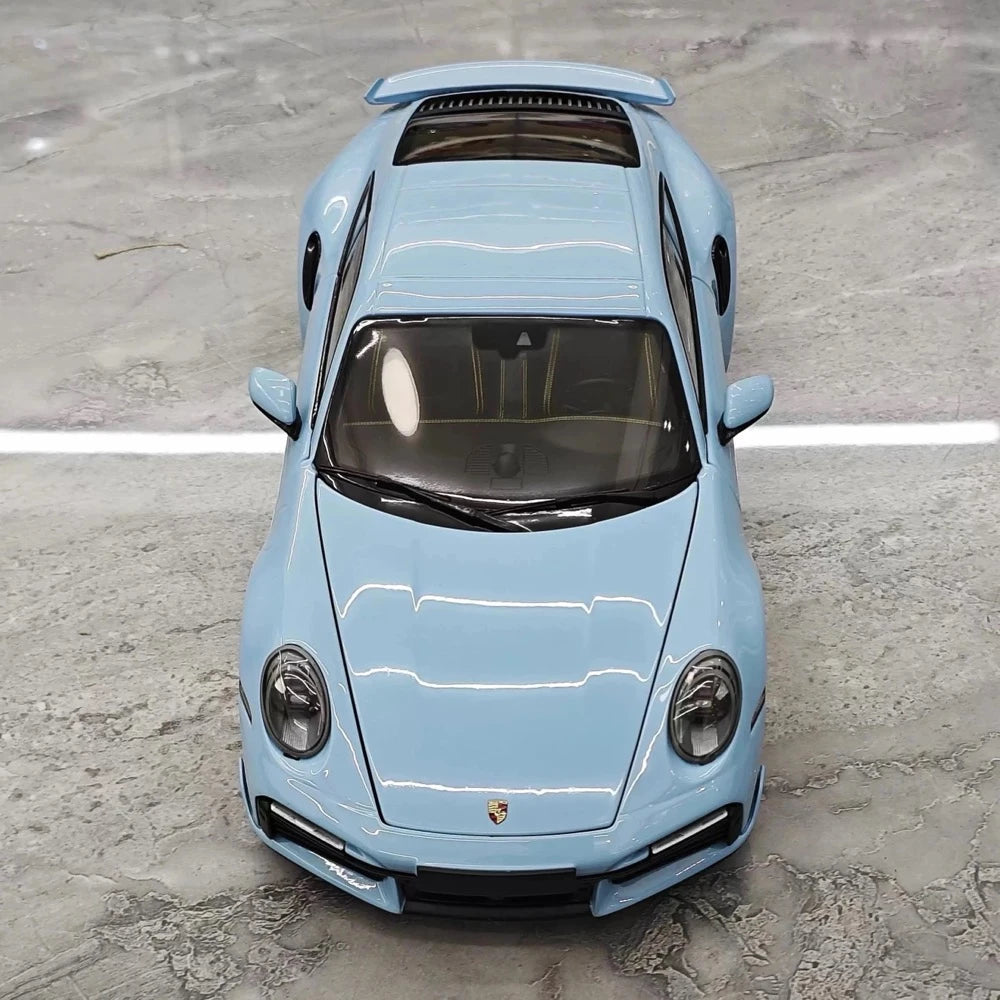 [Minichamps] 1:18 Porsche 2020 911 992 Turbo S Blue Model Car Die-Cast