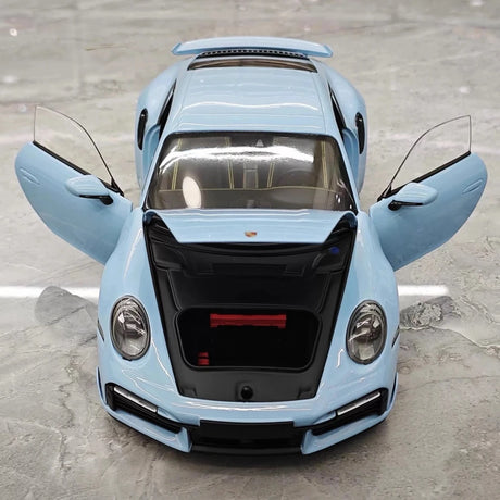 [Minichamps] 1:18 Porsche 2020 911 992 Turbo S Blue Model Car Die-Cast