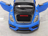 [Minichamps] 1:18 Porsche 2023 718 GT4 RS Blue Model Car Die-Cast