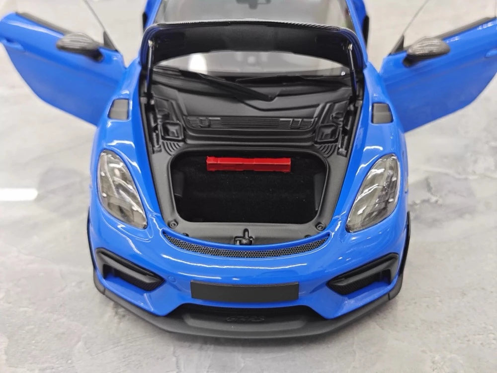 [Minichamps] 1:18 Porsche 2023 718 GT4 RS Blue Model Car Die-Cast