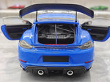 [Minichamps] 1:18 Porsche 2023 718 GT4 RS Blue Model Car Die-Cast