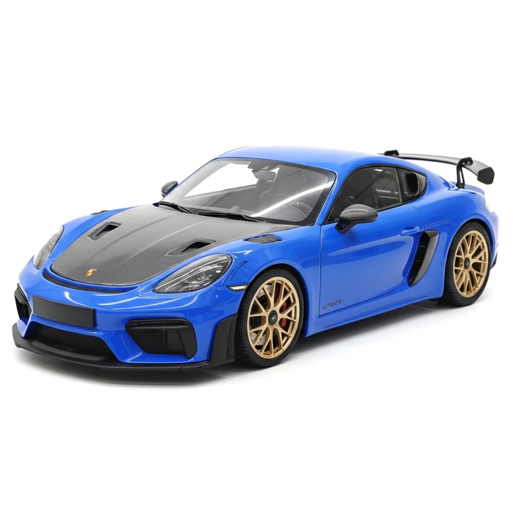[Minichamps] 1:18 Porsche 2023 718 GT4 RS Blue Model Car Die-Cast