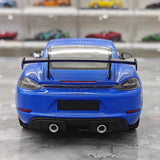 [Minichamps] 1:18 Porsche 2023 718 GT4 RS Blue Model Car Die-Cast