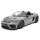 [Minichamps] 1:18 Porsche 2023 718 GT4 RS Roadster Gray Model Car Die-Cast