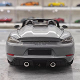 [Minichamps] 1:18 Porsche 2023 718 GT4 RS Roadster Gray Model Car Die-Cast