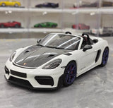 [Minichamps] 1:18 Porsche 2023 718 GT4 RS Roadster valkoinen pienoismalli Die-Cast