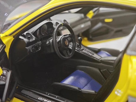 [Minichamps] 1:18 Porsche 2023 718 GT4 RS Yellow Model Car Die-Cast