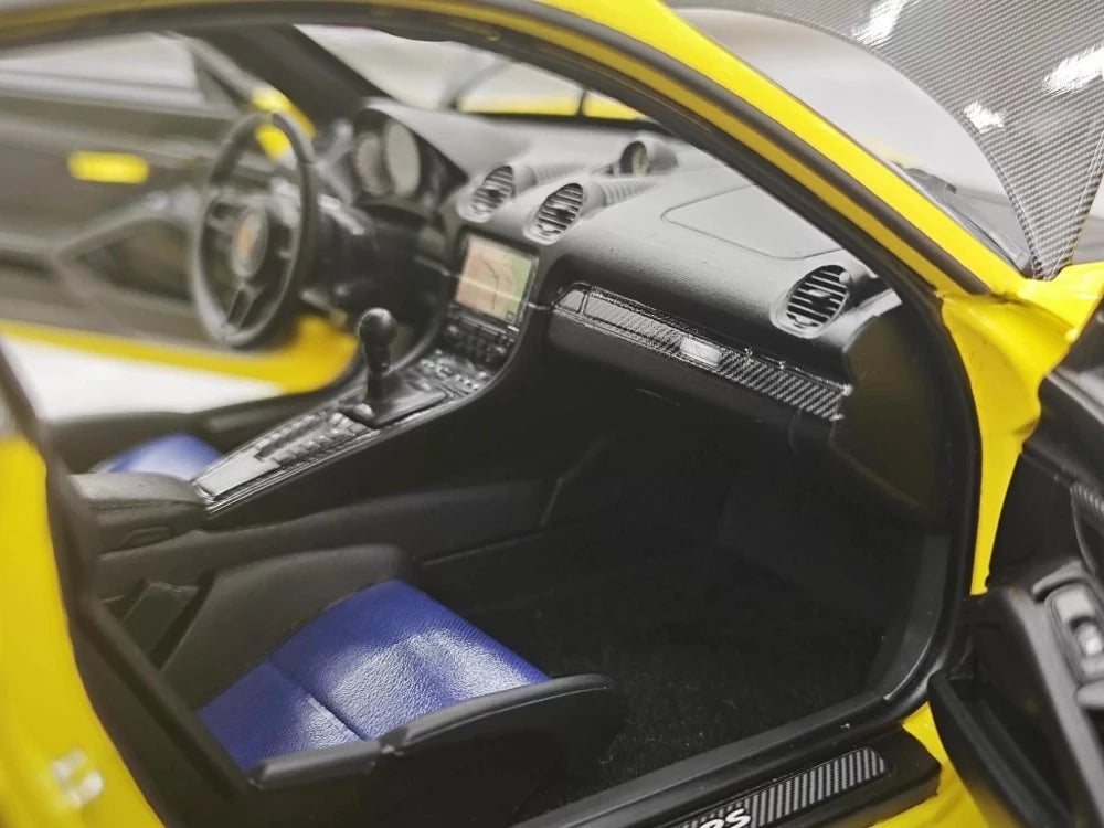 [Minichamps] 1:18 Porsche 2023 718 GT4 RS jaune voiture miniature Die-Cast