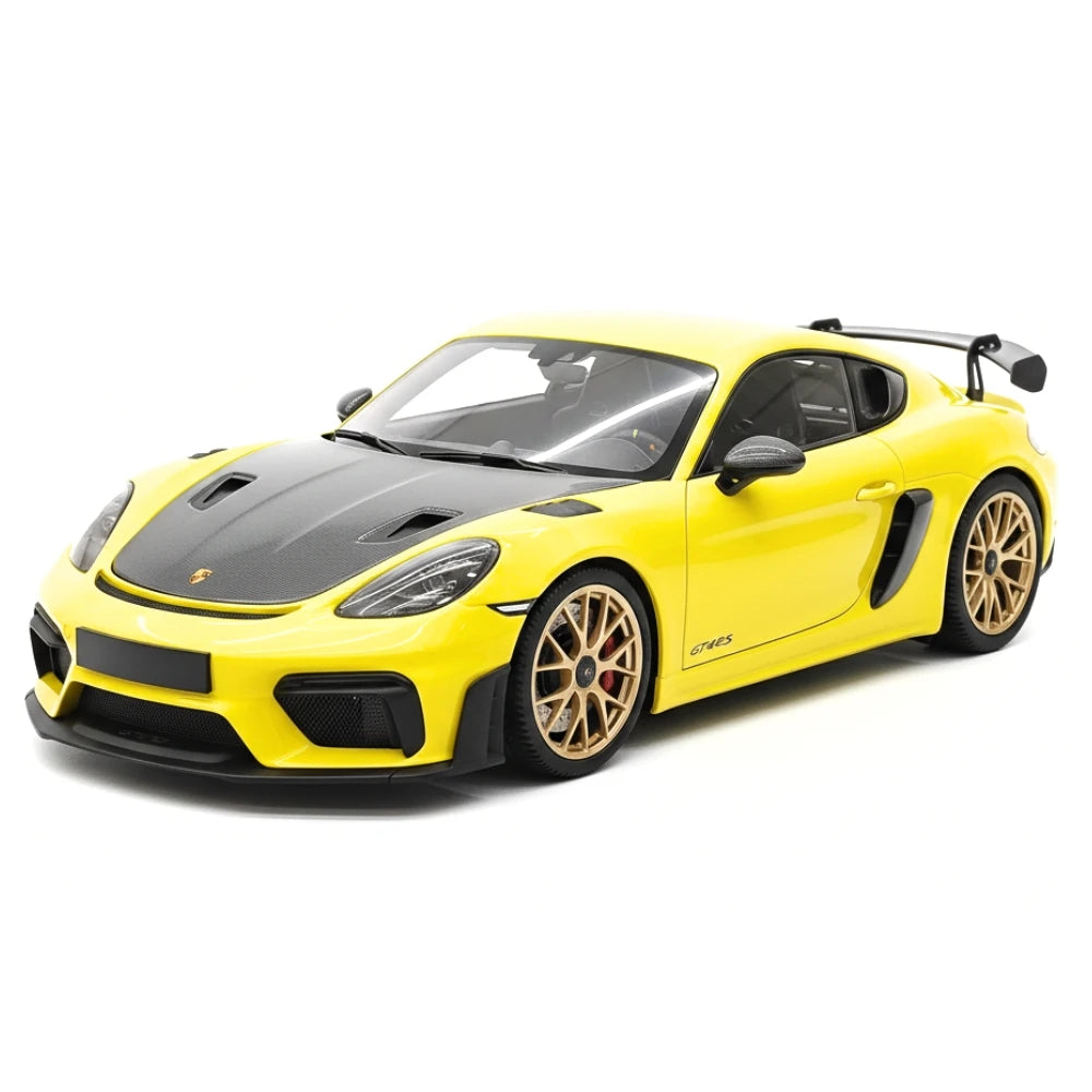 [Minichamps] 1:18 Porsche 2023 718 GT4 RS Yellow Model Car Die-Cast